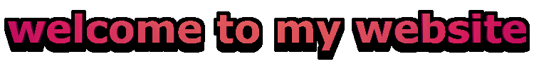 welcome to my website